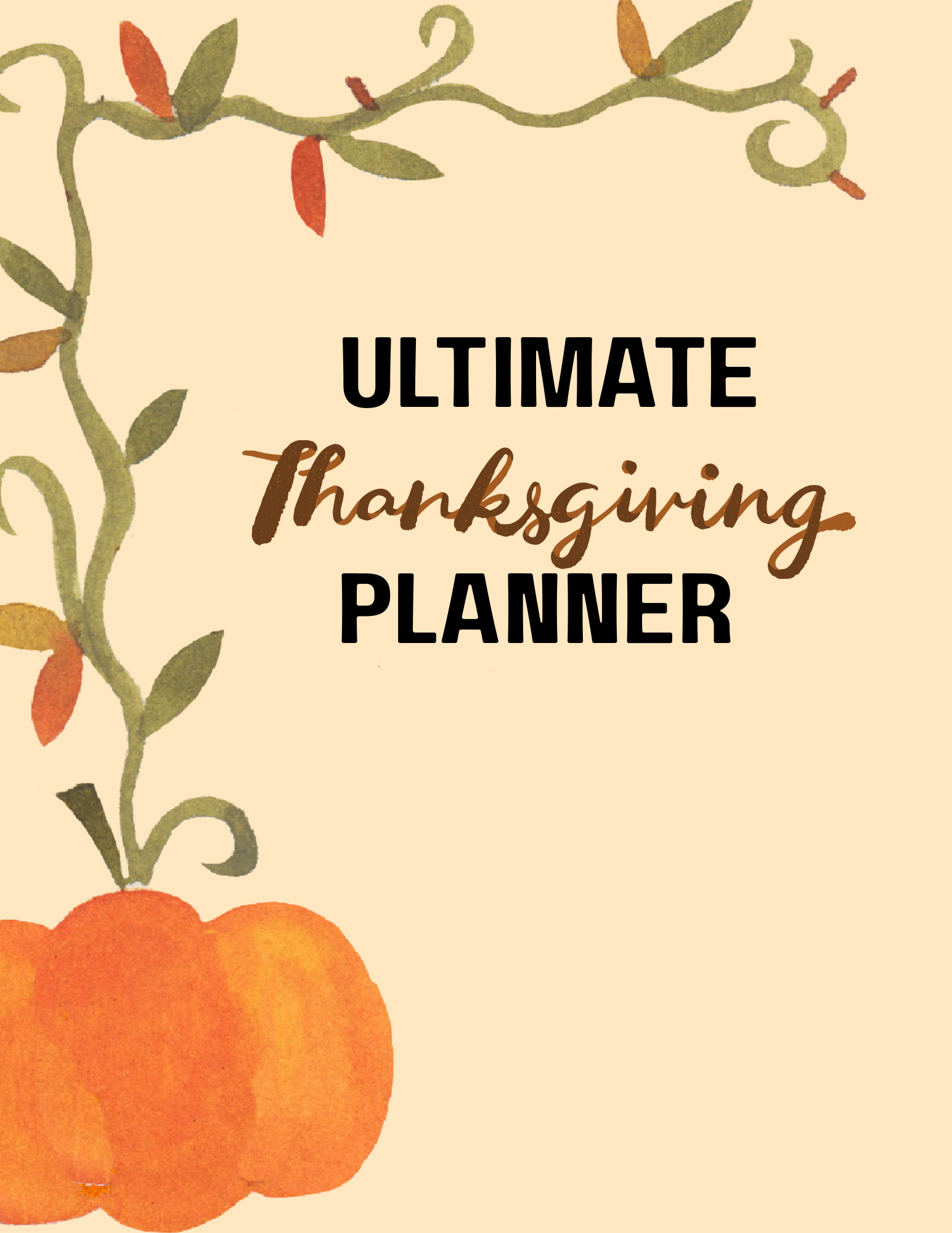 Ultimate Thanksgiving Planner (Printable PDF) Organized Hot Mess Mama