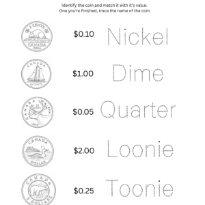 Preschool Learning Money Printable – Kids Money Skills & Investing Starter Kit (Ages 3–5)